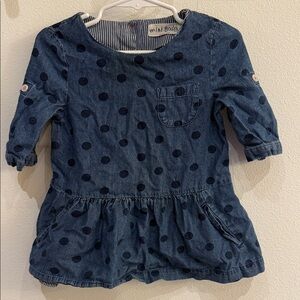 Mini Boden Floral Blouse - Green, Yellow, Pink